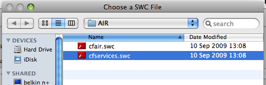 SWC File Location