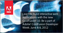 Adobe ColdFusion Developer Week 2012